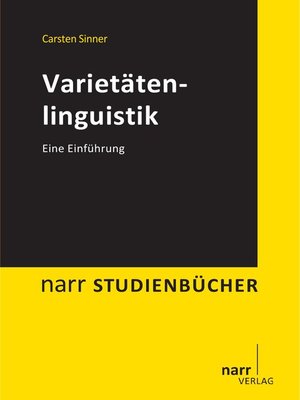 cover image of Varietätenlinguistik